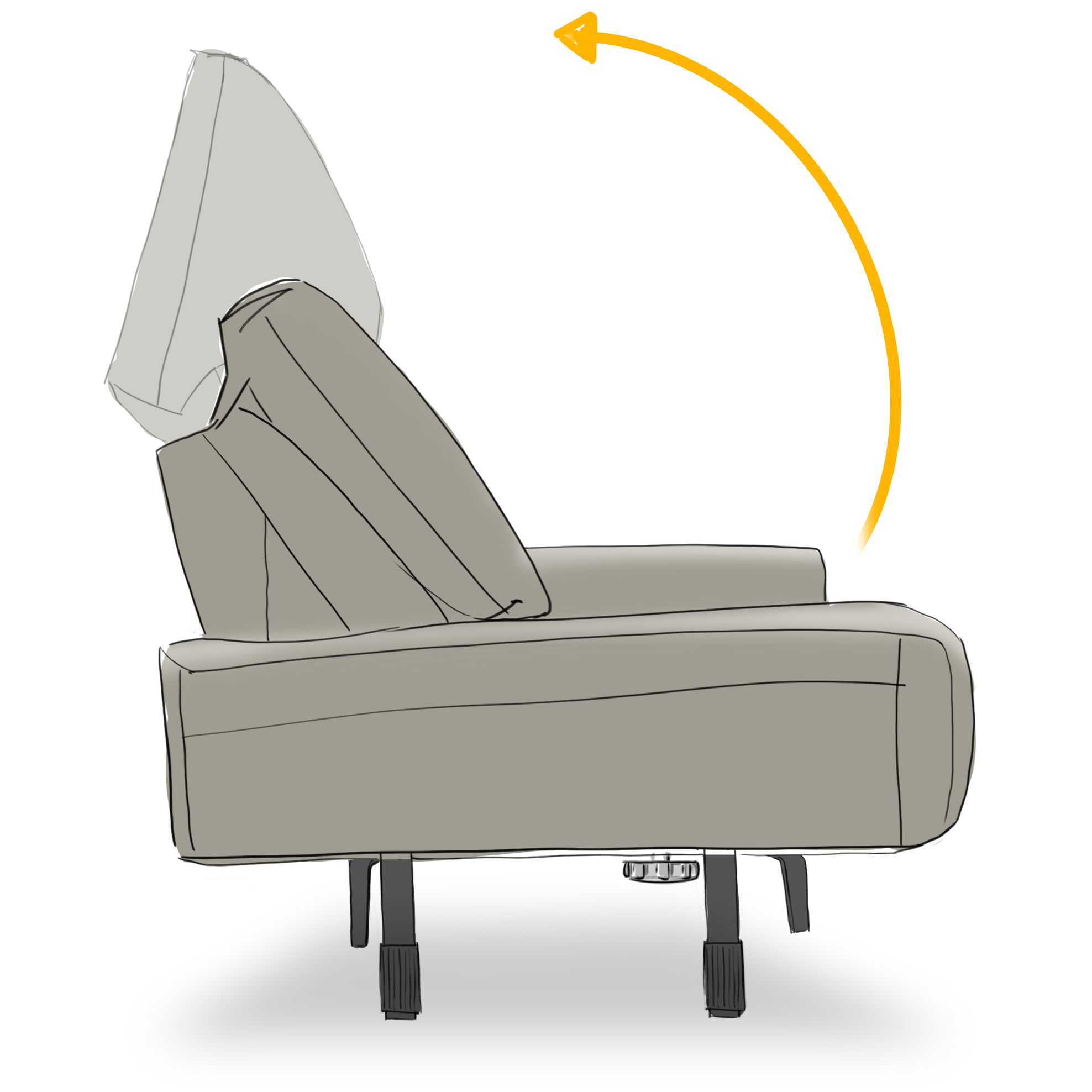 Lounge-zeichnung